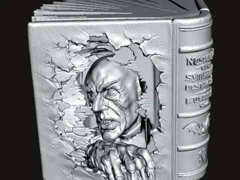 Boek Nook De Nosferatu Con el Conde Orlok 3D printmodel
