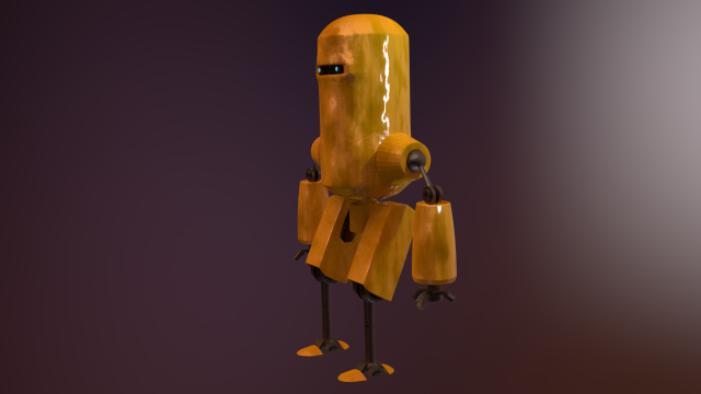robot guard 3D Model .c4d .max .obj .3ds .fbx .stl .blend 