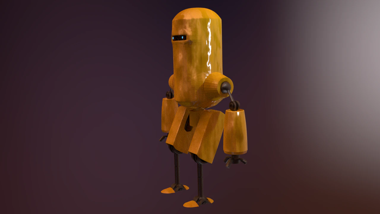 robot guard 3D Model .c4d .max .obj .3ds .fbx .stl .blend 