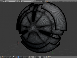 spaceship robot 3D मॉडल