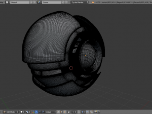 spaceship robot 3D मॉडल