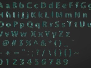 3d low poly letters 3D मॉडल