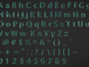 3D低ポリ文字 3Dモデル