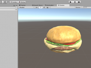 low poly hamburger 3D मॉडल