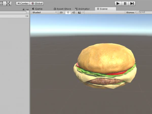 low poly hamburger 3D Model