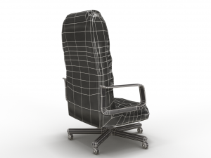 low poly office chair Modelo 3D