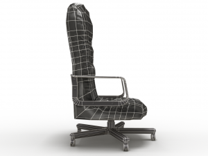 low poly office chair Modelo 3D