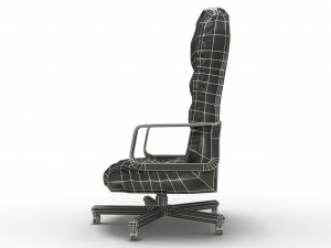 low poly office chair Modelo 3D