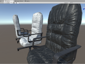 low poly office chair Modelo 3D