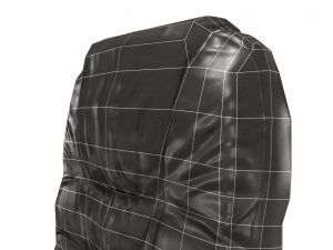 low poly office chair Modelo 3D