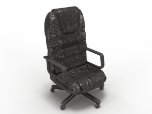 low poly office chair 3D Model