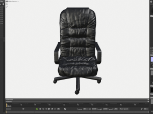 low poly office chair Modelo 3D