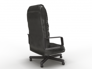 low poly office chair Modelo 3D