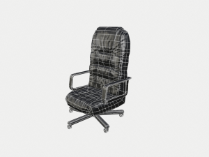 low poly office chair Modelo 3D