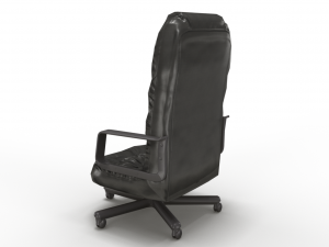 low poly office chair Modelo 3D