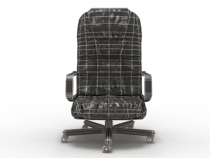 low poly office chair Modelo 3D