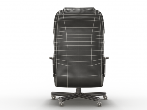 low poly office chair Modelo 3D