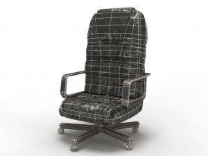 low poly office chair Modelo 3D