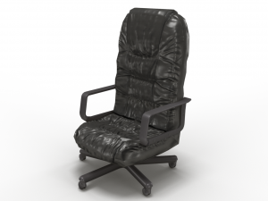 low poly office chair Modelo 3D