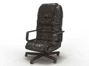 low poly office chair Modelo 3D