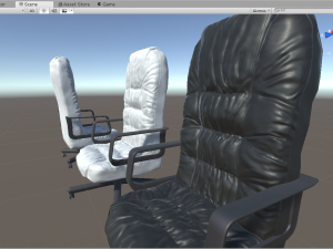 low poly office chair Modelo 3D