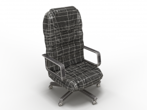 low poly office chair Modelo 3D