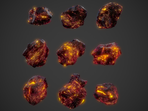 asteroids pack 3D 모델