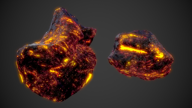 asteroids pack 3D 모델 .c4d .max .obj .3ds .fbx .stl .blend 