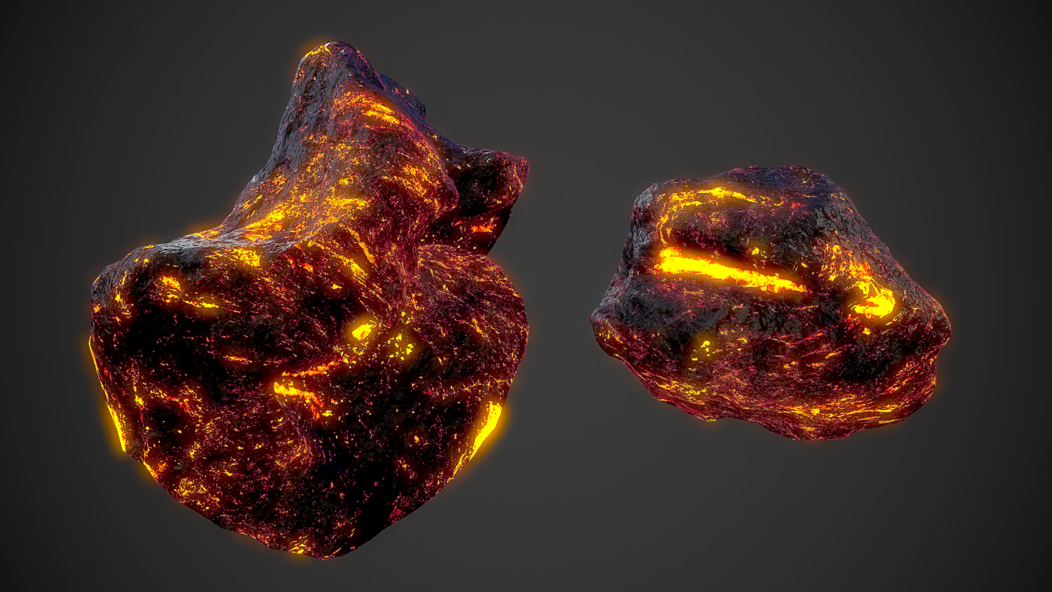asteroids pack 3D Model .c4d .max .obj .3ds .fbx .stl .blend 