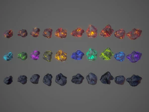 asteroids pack 3D Model