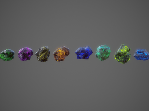 asteroids pack 3D 모델