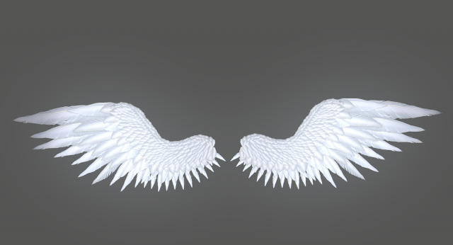 angel wings Modello 3D .c4d .max .obj .3ds .fbx .stl .blend 
