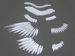 angel wings Modello 3D