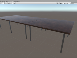 low poly office table 3D मॉडल