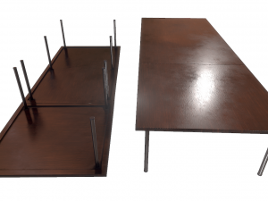 low poly office table 3D मॉडल