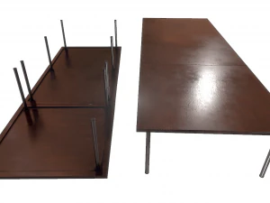 low poly office table 3D Model