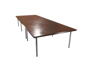 low poly office table 3D मॉडल