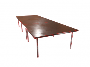 low poly office table 3D मॉडल