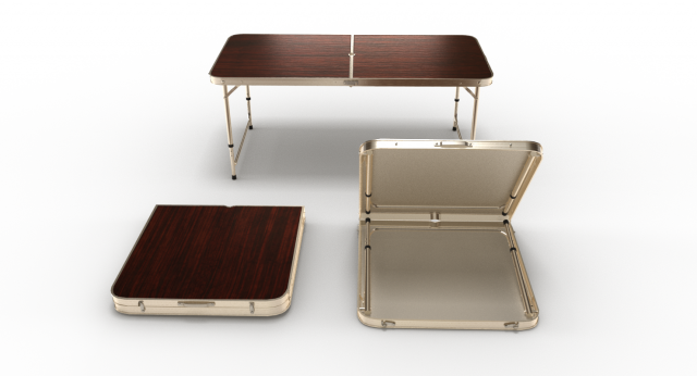 folding table 3D Модель .c4d .max .obj .3ds .fbx .stl .blend 
