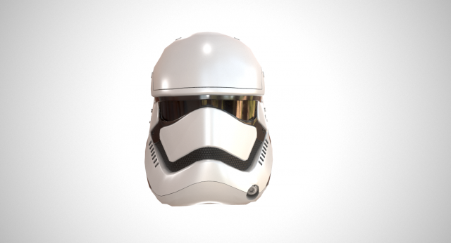 star wars stormtrooper helmet - white plastic Model 3D .c4d .max .obj .3ds .fbx .stl .blend 
