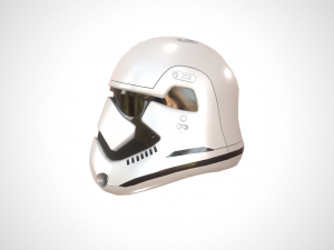 star wars stormtrooper helmet - white plastic Model 3D