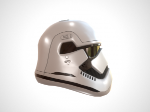 star wars stormtrooper helmet - white plastic Model 3D