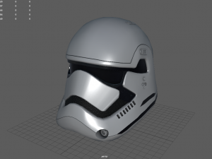 star wars stormtrooper helmet - white plastic Model 3D