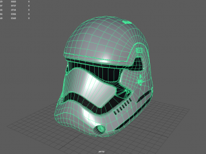 star wars stormtrooper helmet - white plastic Model 3D