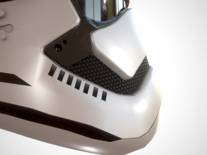 star wars stormtrooper helmet - white plastic Model 3D