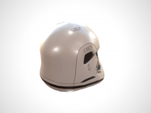 star wars stormtrooper helmet - white plastic Model 3D