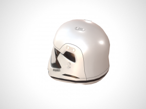 star wars stormtrooper helmet - white plastic Model 3D
