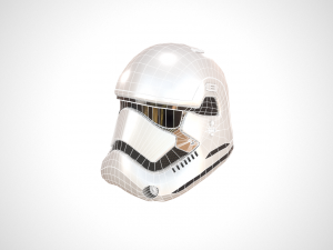 star wars stormtrooper helmet - white plastic Model 3D