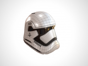 star wars stormtrooper helmet - white plastic Model 3D