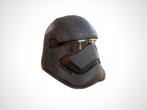 star wars stormtrooper helmet - dark steel 3D Model